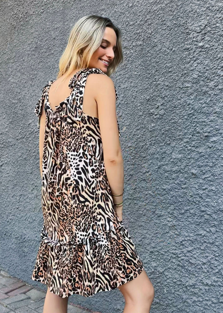 Vestido Maca | Leopardo