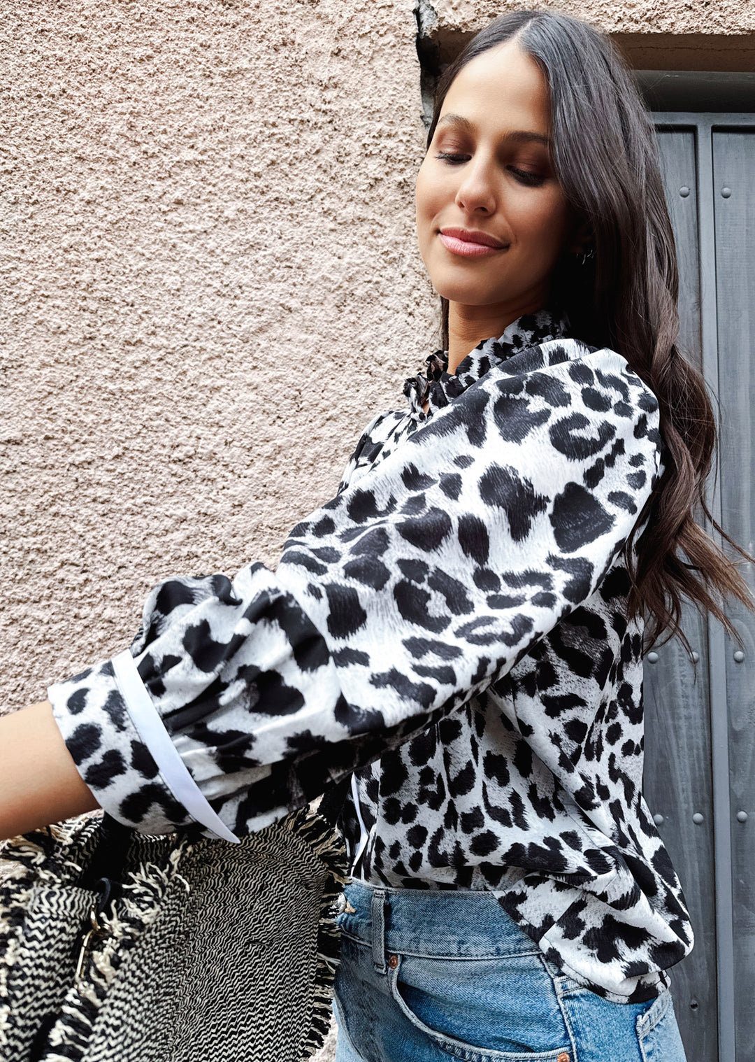 Blusa Antonia | Leopardo gris