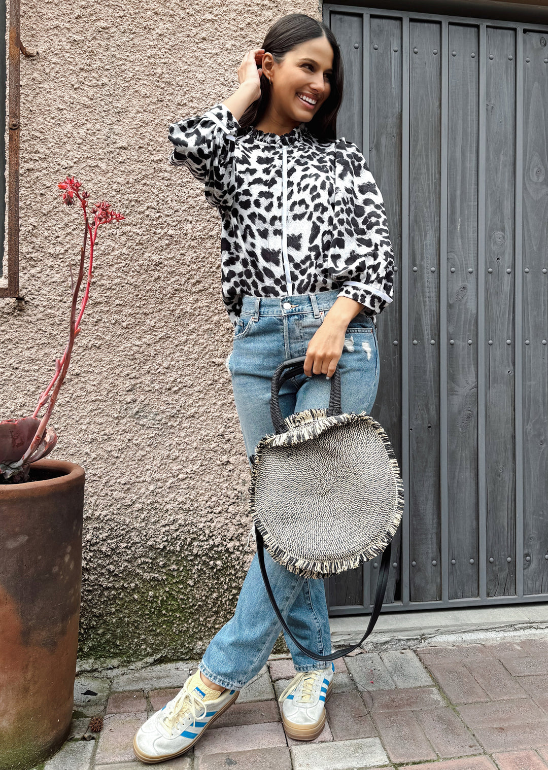 Blusa Antonia | Leopardo gris