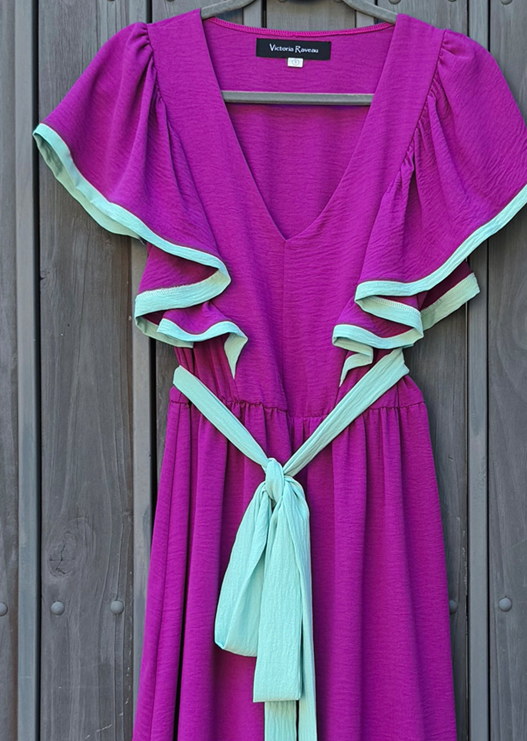 Vestido Aurora | Magenta + menta