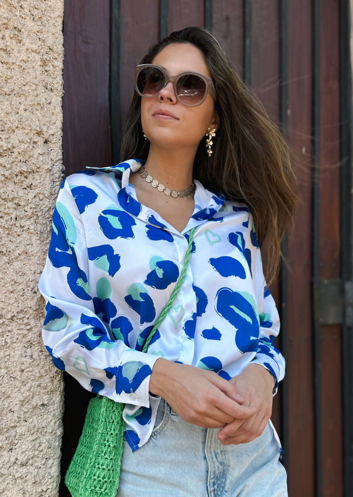 *PRE VENTA* Blusa Bernarda | Print Corazón Menta