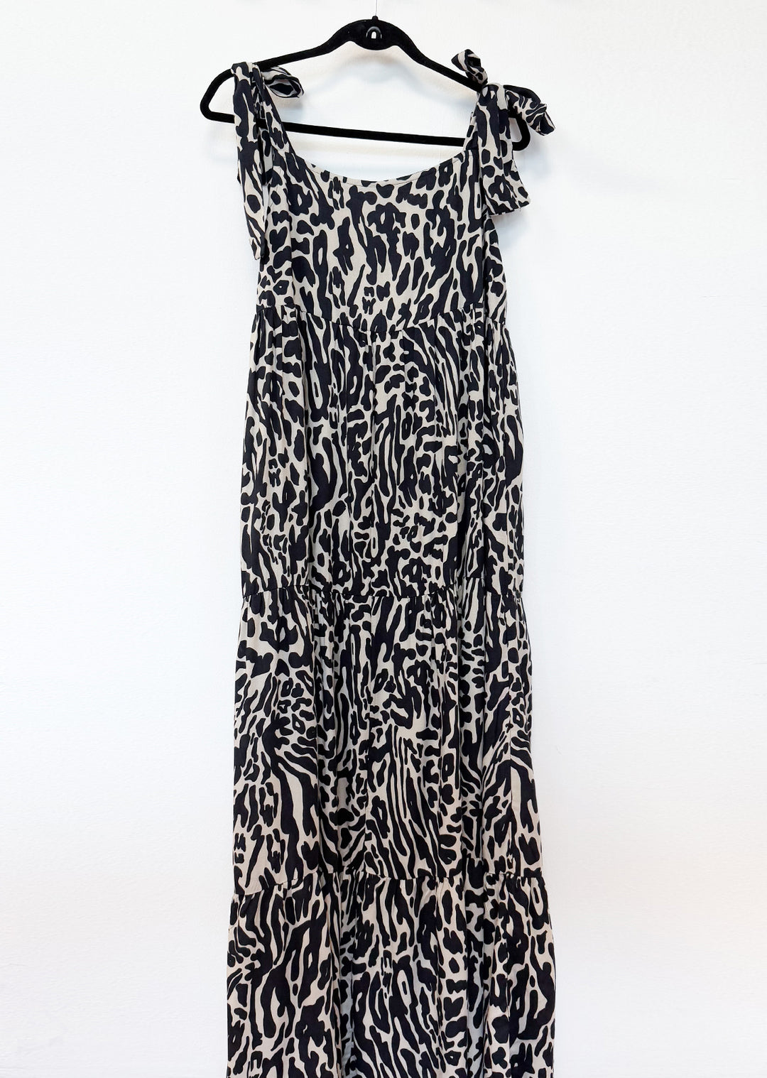 Vestido Isidora | Print Light Grey, Negro